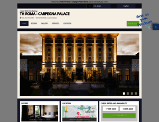 palazzocarpegna.hotelinroma.com screenshot