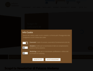 palazzomadamatorino.it screenshot