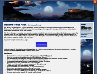 palemoon.org screenshot