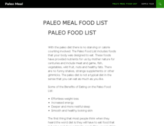paleo-meal.com screenshot