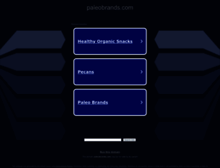 paleobrands.com screenshot