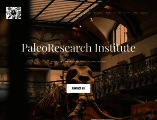 paleoresearch.com screenshot