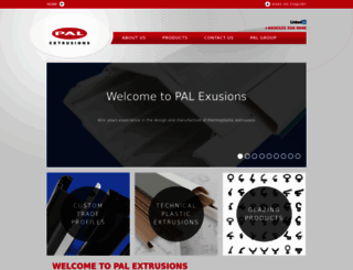 palextrusions.co.uk screenshot