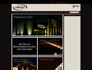 palladium-koeln.de screenshot
