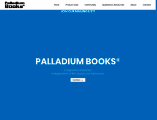 palladiumbooks.com screenshot