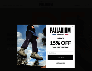 palladiumboots.com screenshot