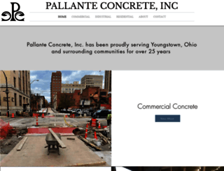 pallanteconcrete.com screenshot