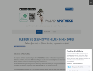 pallas-apotheke.de screenshot