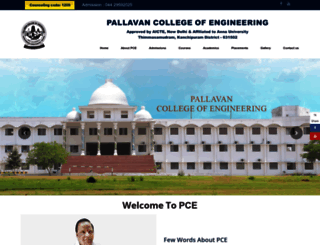 pallavan.edu.in screenshot