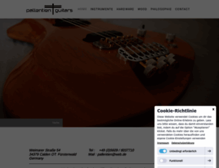 pallentien-guitars.com screenshot