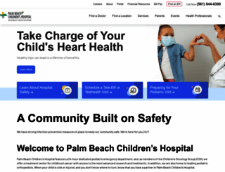 palmbeachchildrenshospital.com screenshot