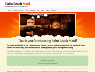 palmbeachmaid.com screenshot