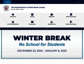 palmbeachschools.org screenshot