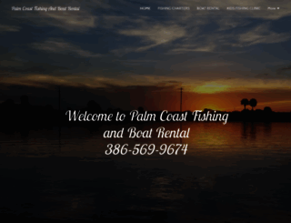 palmcoastfishingandboatrental.com screenshot
