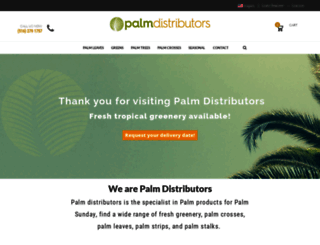 palmdistributors.com screenshot