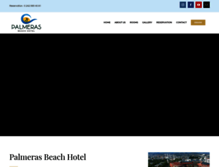 palmerasbeachhotel.com screenshot