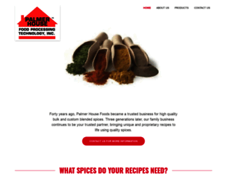 palmerhousefoods.com screenshot