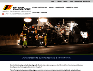 palmerpaving.com screenshot