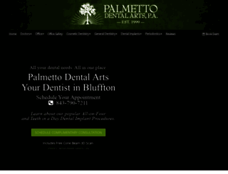 palmettodental.com screenshot