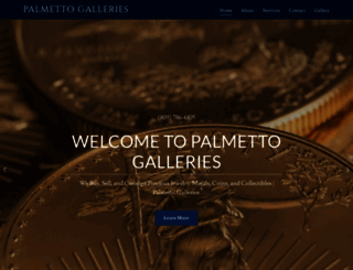 palmettogalleries.com screenshot