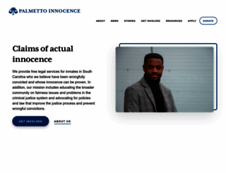 palmettoinnocence.org screenshot