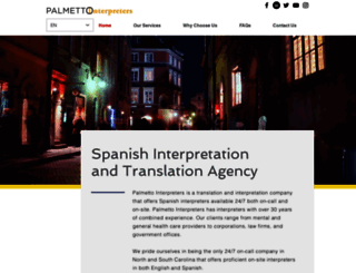 palmettointerpreters.com screenshot