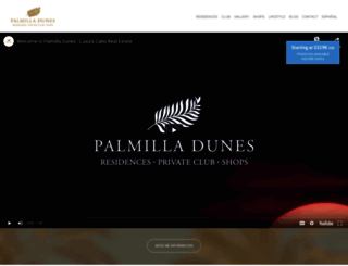 palmilladunes.com screenshot