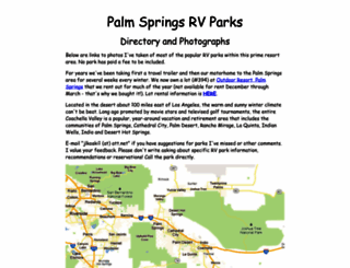 palmspringsrvparks.com screenshot