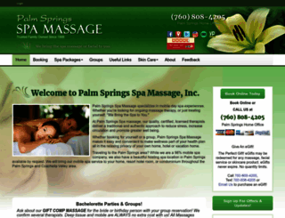 palmspringsspamassage.com screenshot