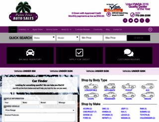 palmtreecars.com screenshot