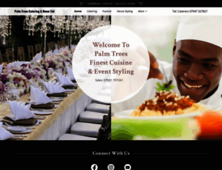 palmtreescatering.com screenshot