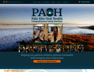 paloaltooralhealth.com screenshot