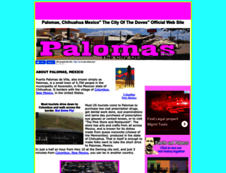 palomasmexico.com screenshot