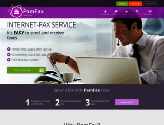 pamfax.com screenshot
