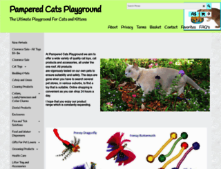 pamperedcatsplayground.com.au screenshot