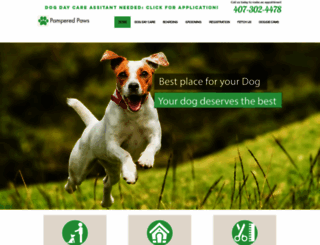 pamperedpawsoforlando.com screenshot