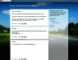 pamspriderecommendations.blogspot.com screenshot
