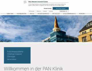 pan-klinik.de screenshot