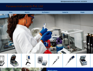 panaceainstruments.com screenshot