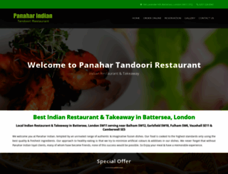 panaharindianrestaurant.co.uk screenshot