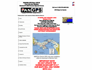 panama-gps.com screenshot