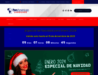 panamericanlanguage.com screenshot
