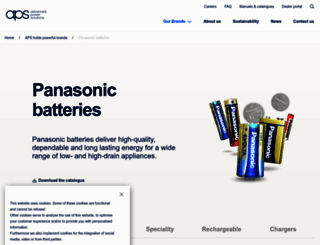 panasonic-batteries.com screenshot