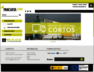 pancarta.com screenshot