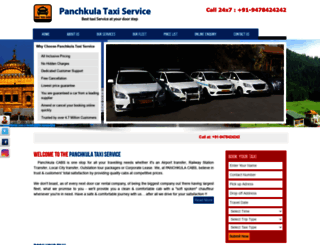 panchkulataxiservice.com screenshot