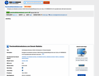 panchmukhiairambulance.com.webstatsdomain.org screenshot