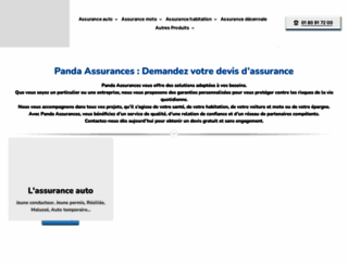panda-assurances.fr screenshot