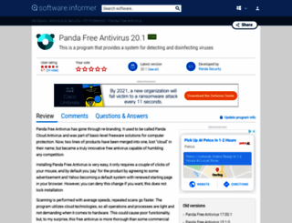 panda-free-antivirus.informer.com screenshot