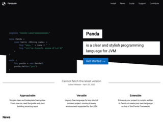 panda-lang.org screenshot