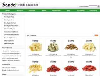 pandafood.com screenshot